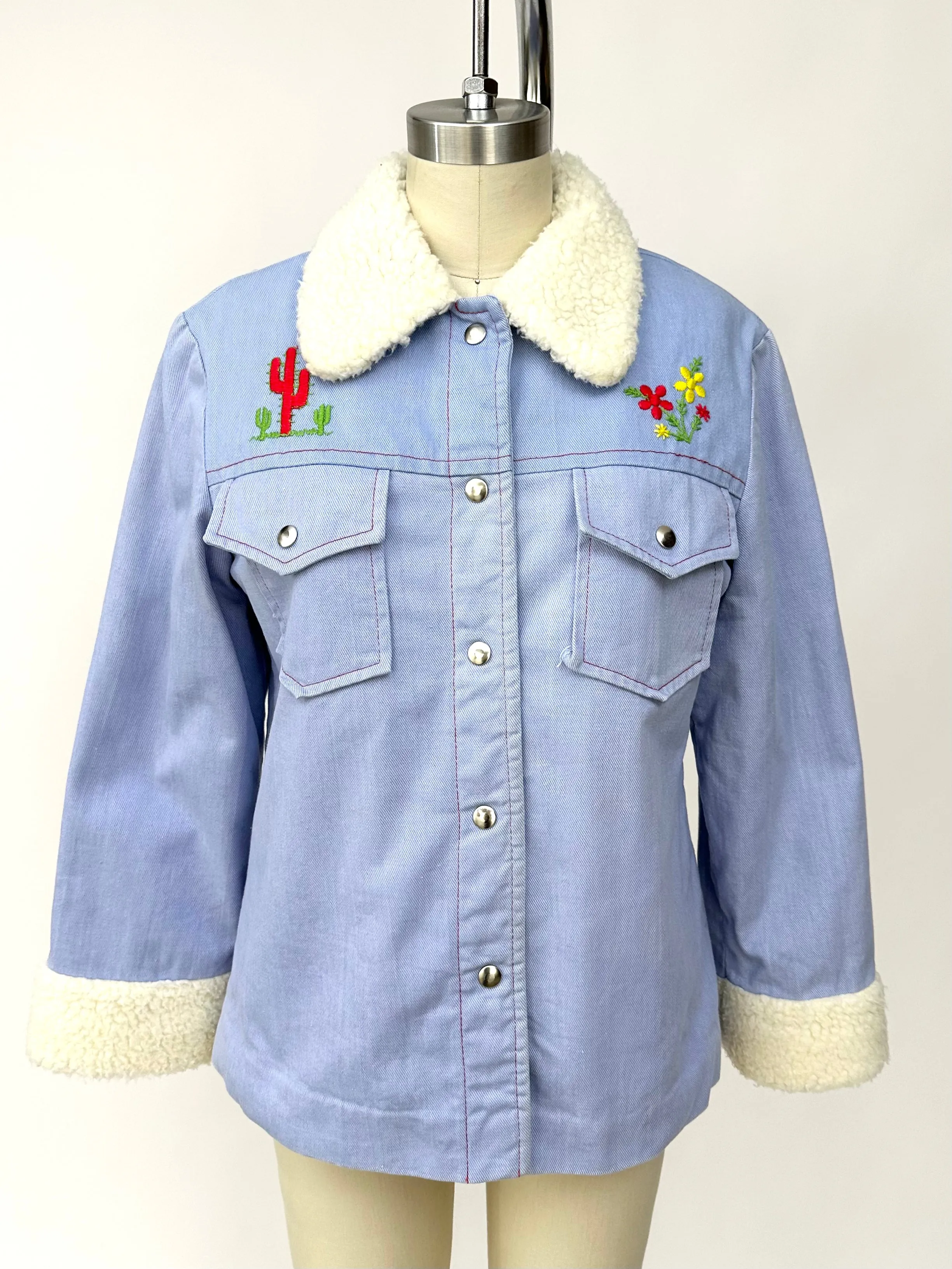 1970s Mackintosh Denim Embroidered Jacket