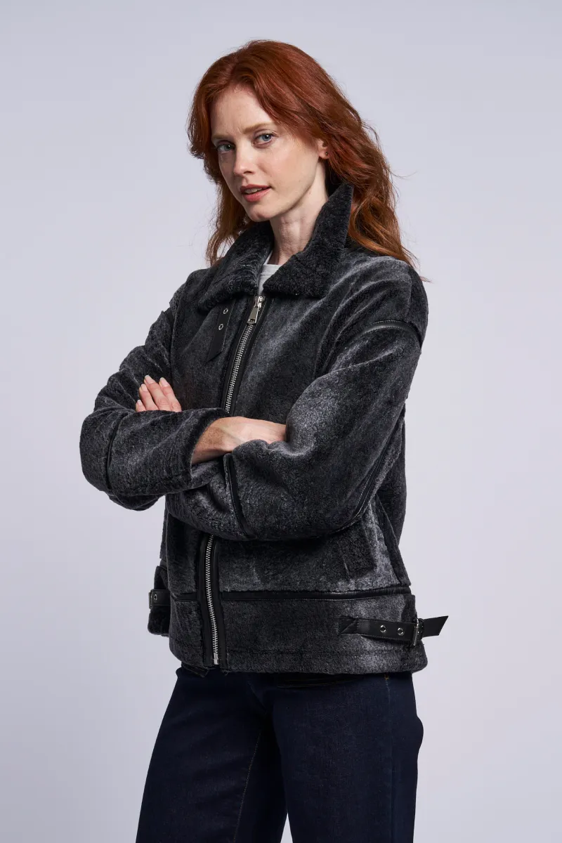 473 Genuine shearling jacket Winter