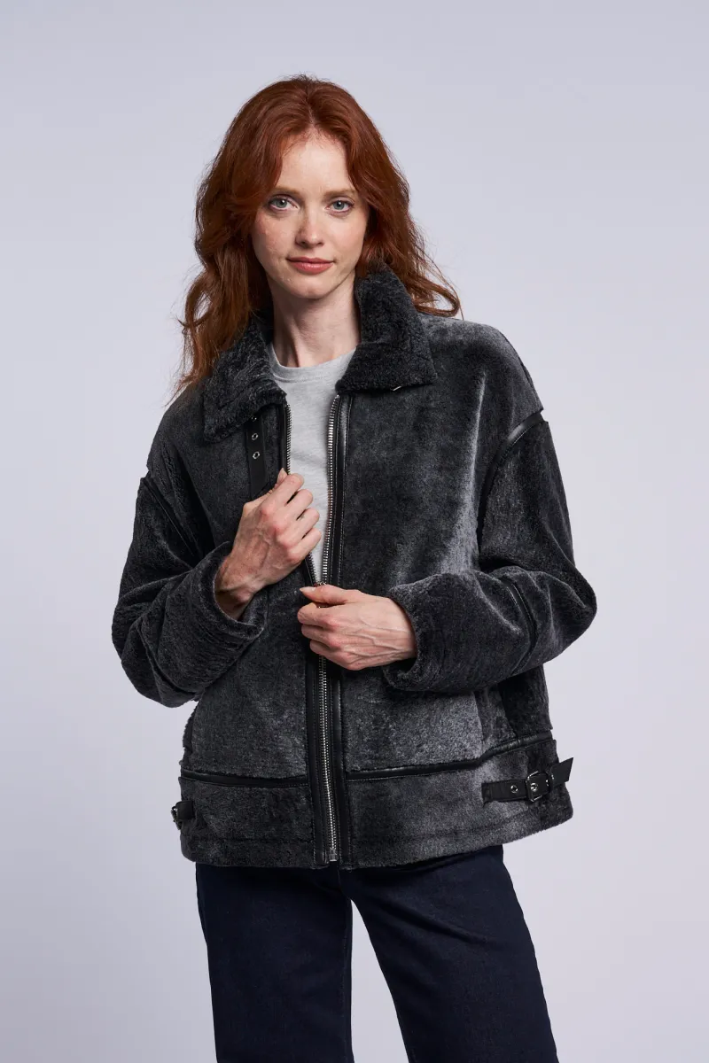 473 Genuine shearling jacket Winter