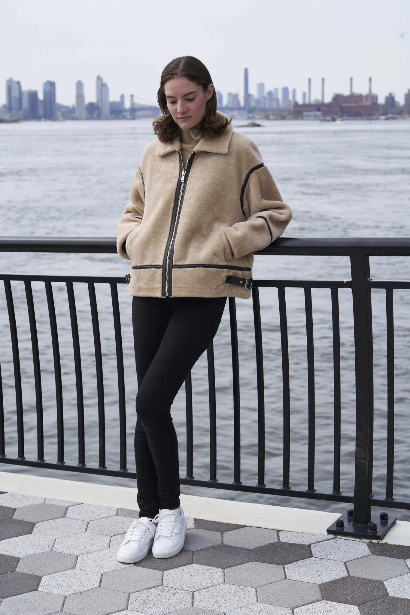 473 Genuine shearling jacket Winter