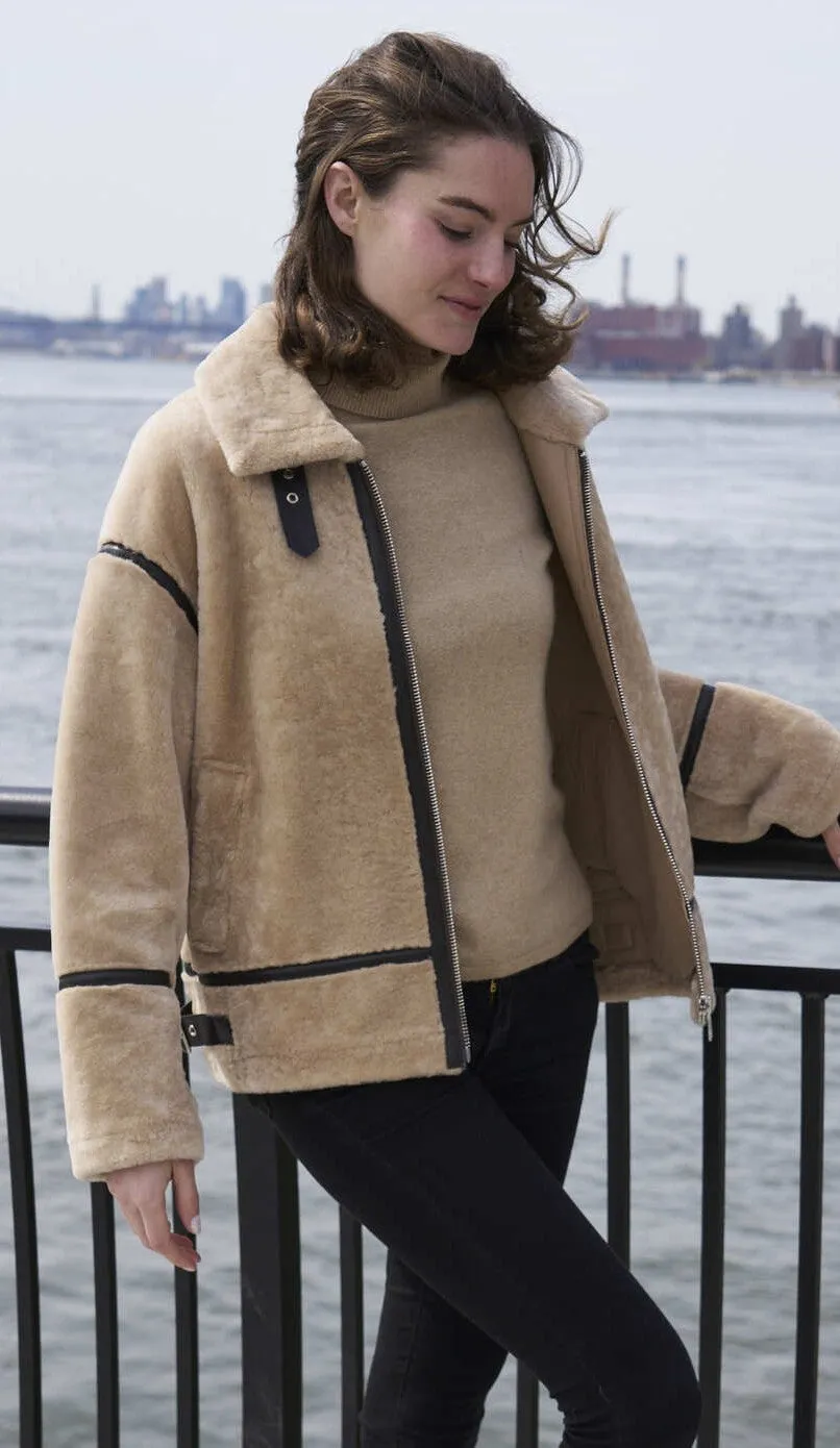 473 Genuine shearling jacket Winter