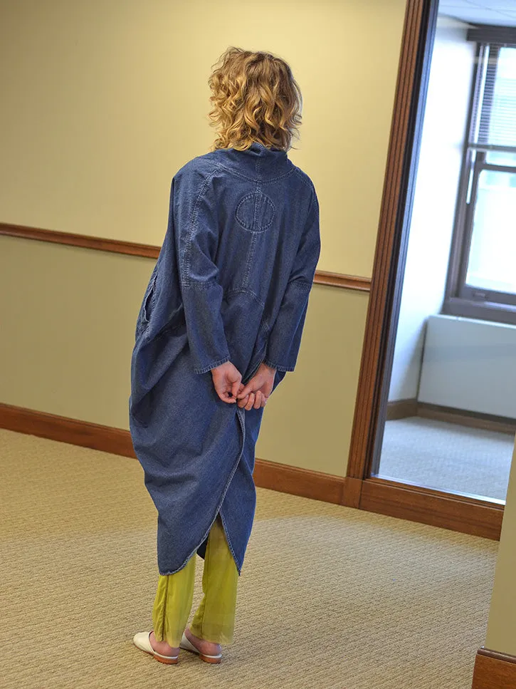 69 Cocoon Dress, Medium Blue
