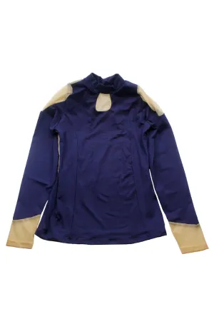 Adult Mesh Insert Long Sleeve Top