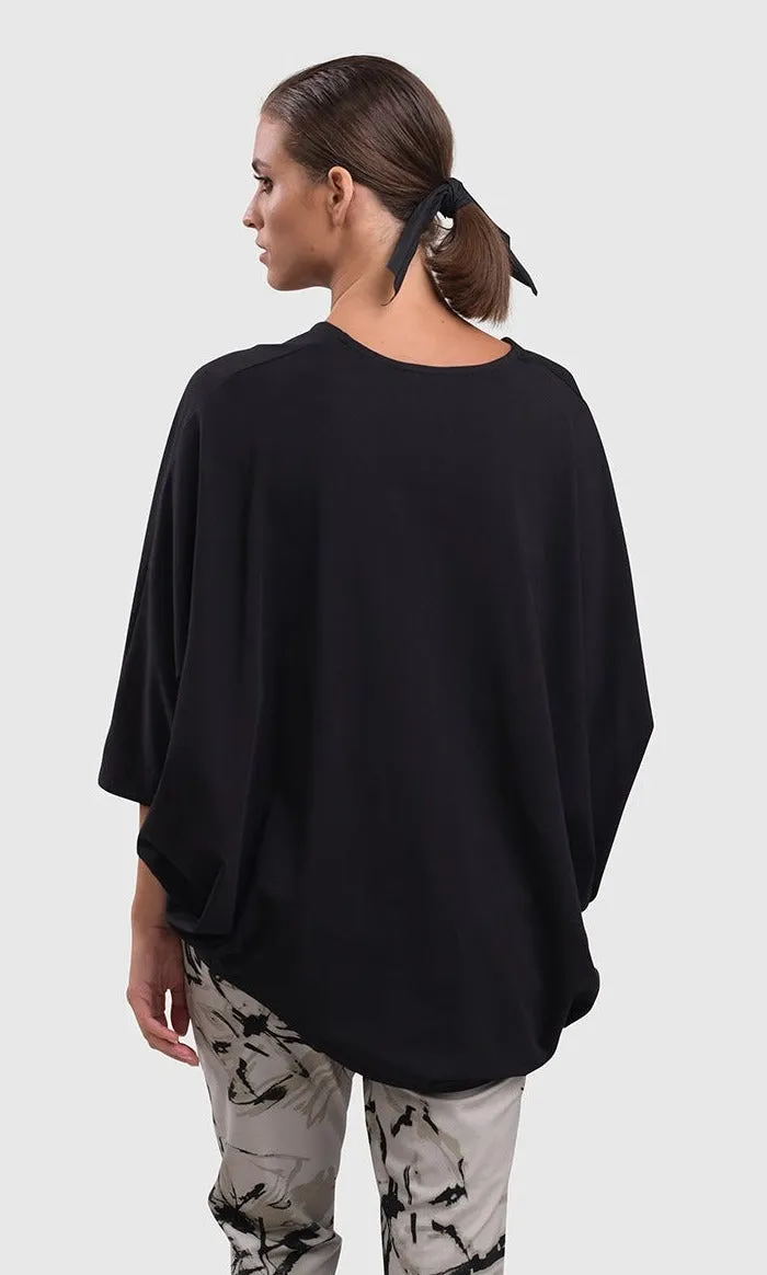 Alembika Urban V Neck Black Top