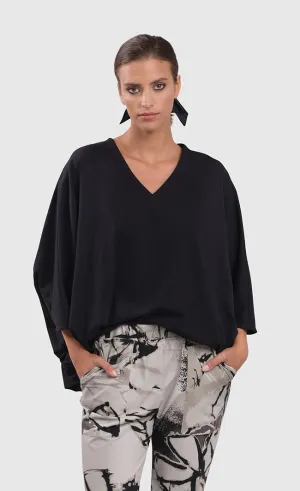 Alembika Urban V Neck Black Top