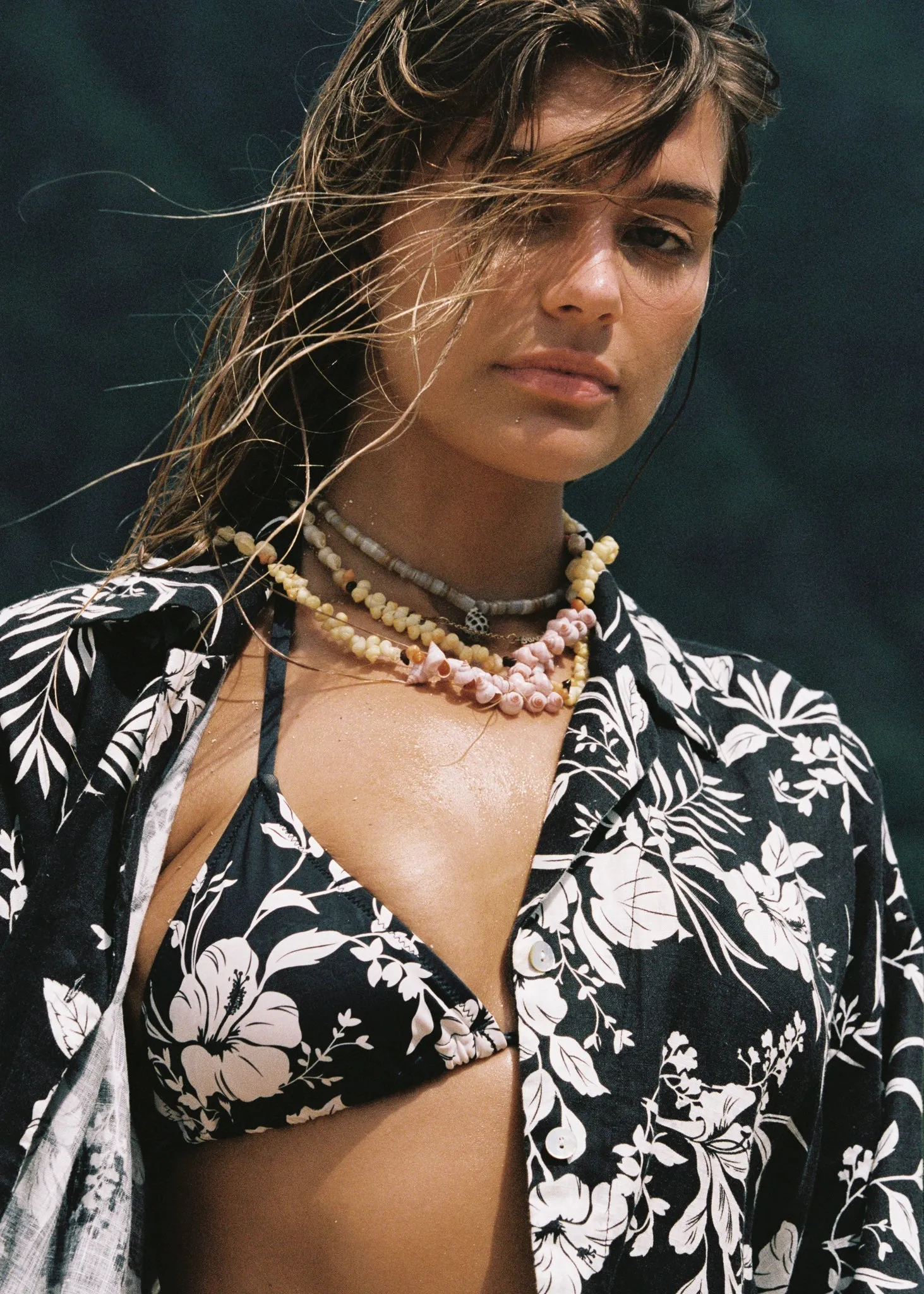 Aloha Over Shirt Black