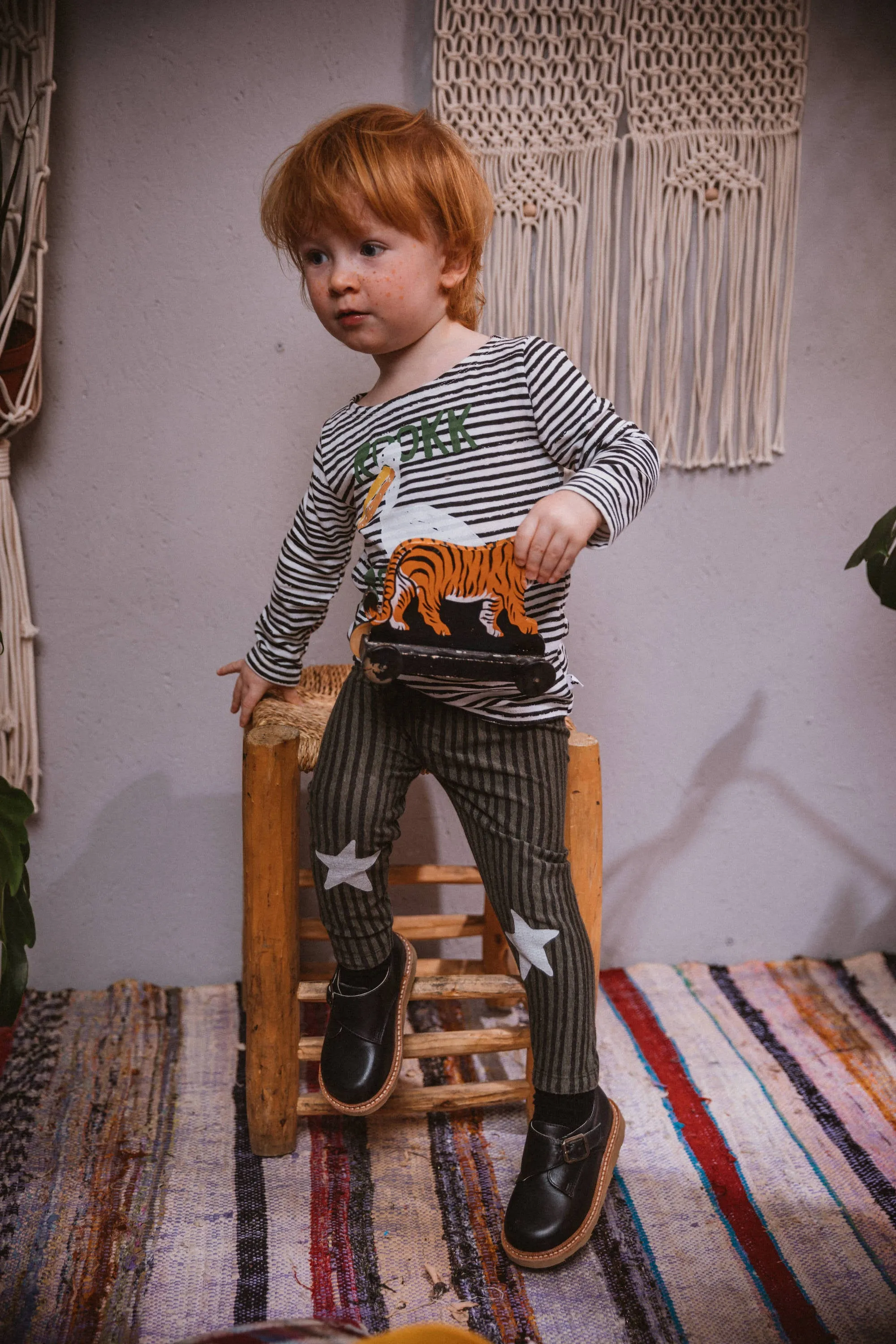 Baby Sailor Tee // black stripes // 0-3m // LAST ONE