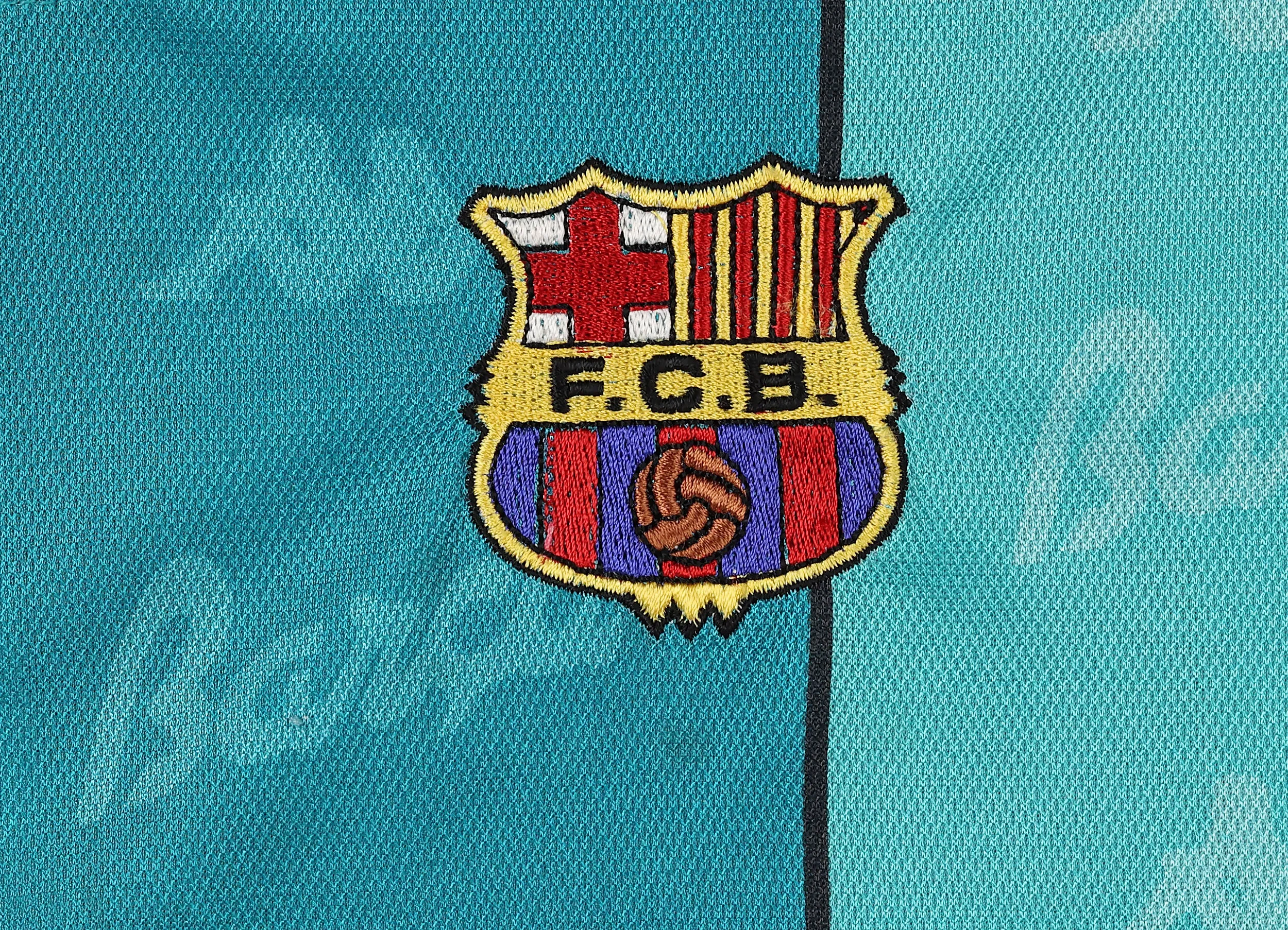 Barcelona 1995 Kappa Away Football Shirt - Green - L
