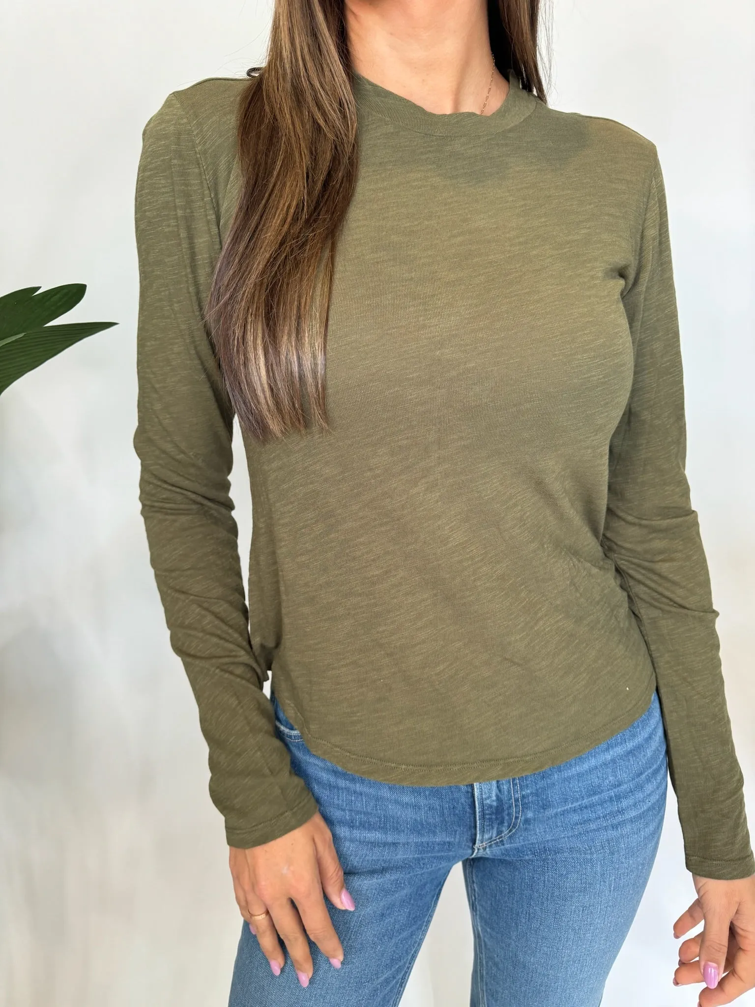 Bella Dahl Long Sleeve Crew Neck Tee