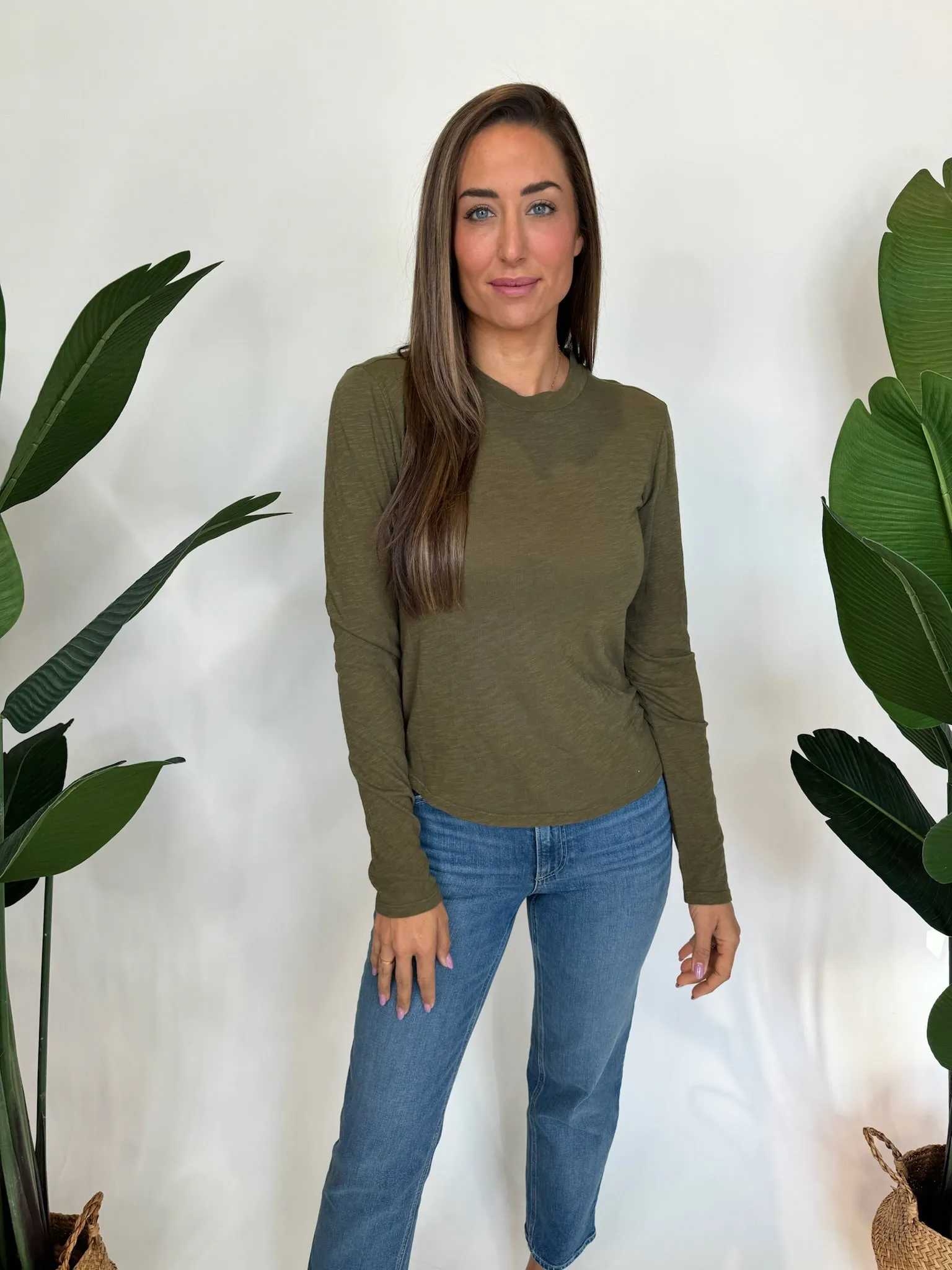 Bella Dahl Long Sleeve Crew Neck Tee