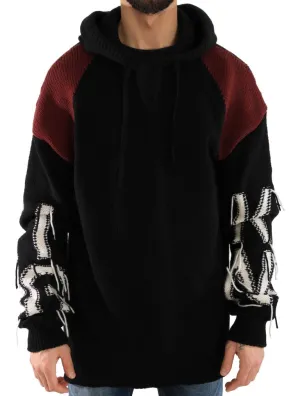 Black Cashmere Wool Knitted Sweater