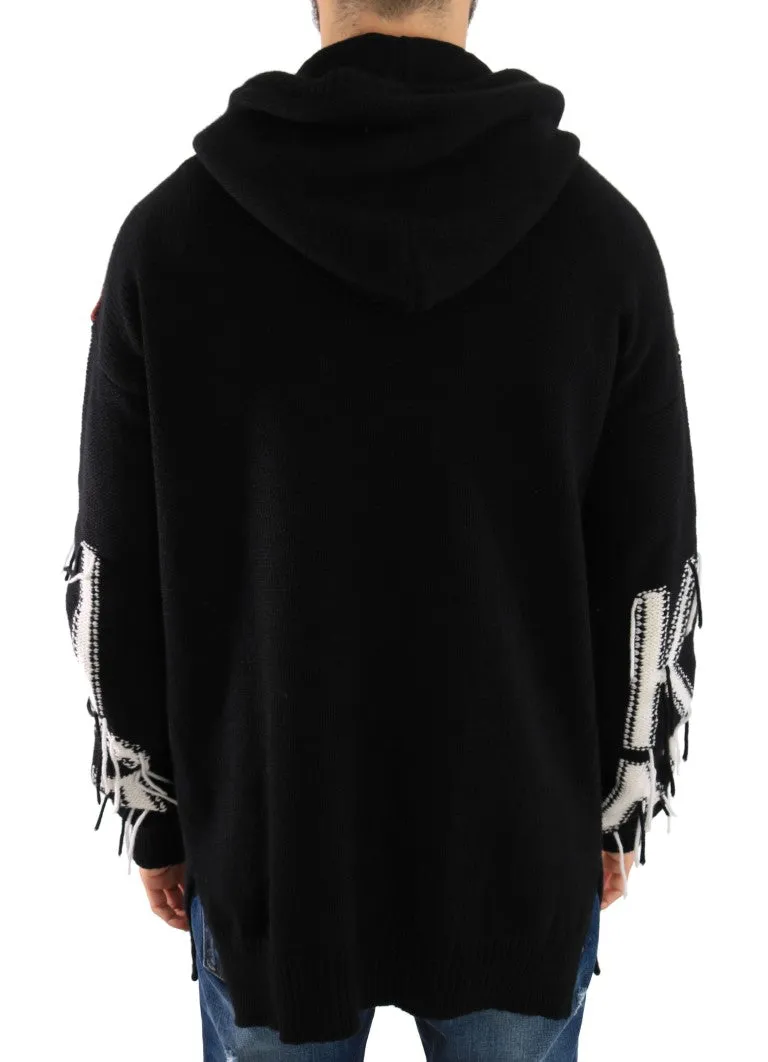 Black Cashmere Wool Knitted Sweater