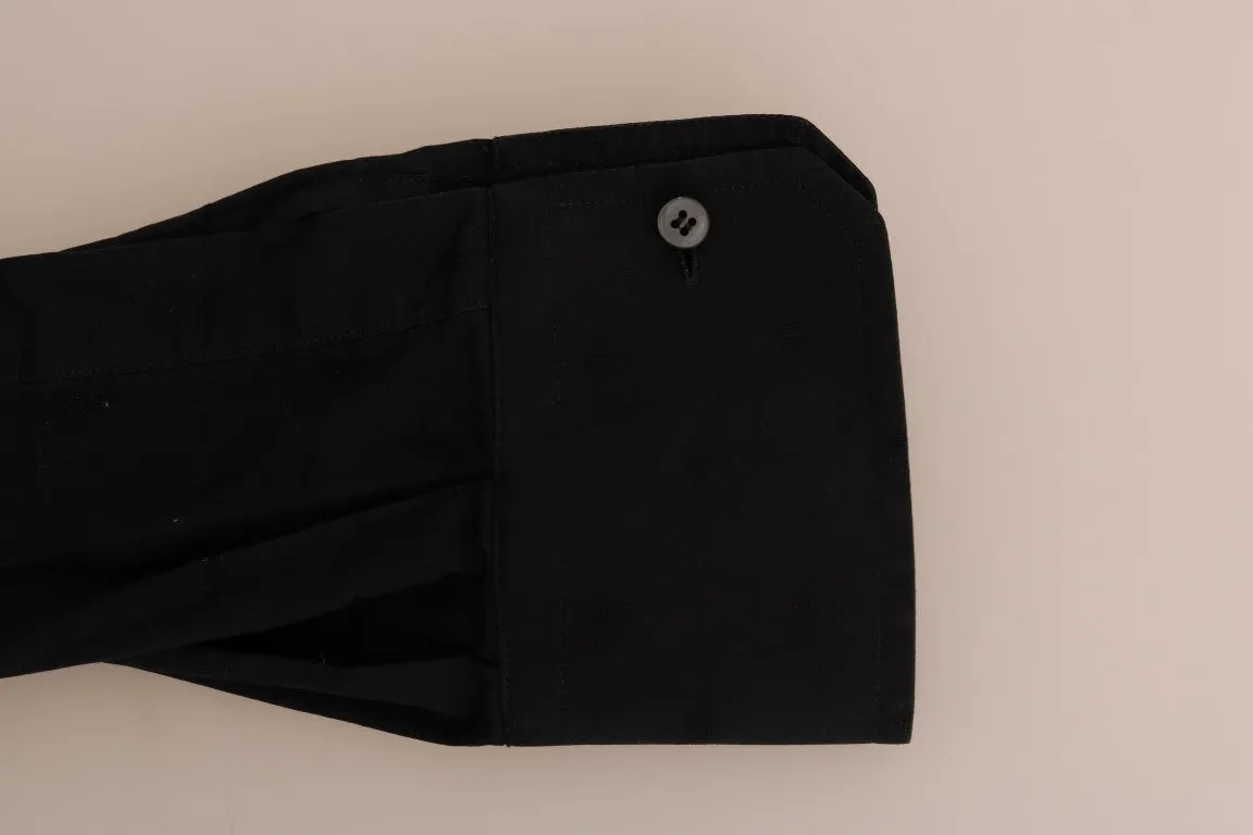 Black Dress GOLD Slim Fit Cotton Shirt