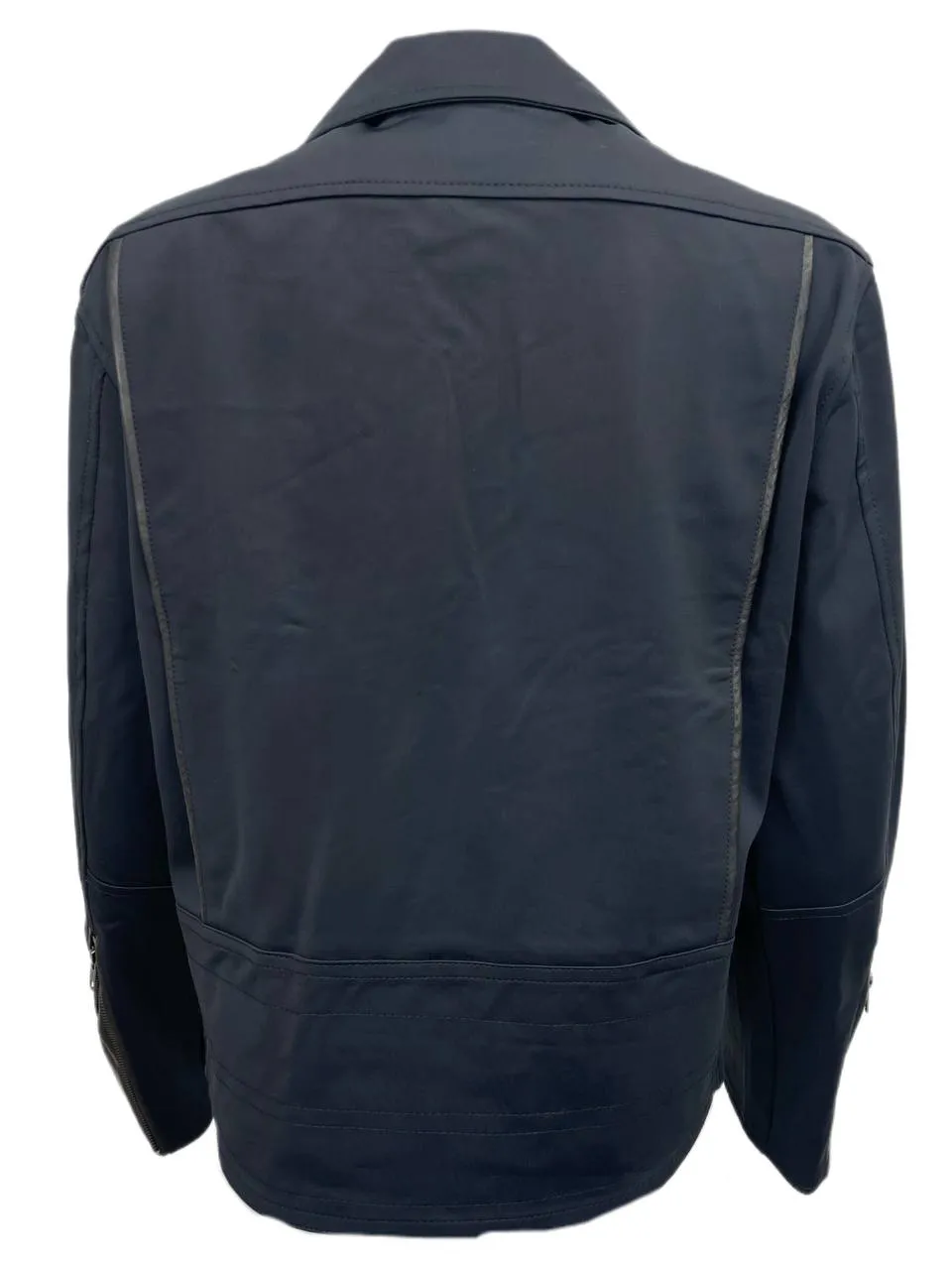 BLK DNM Women's Black Leather Detail Jacket 47 #WKN2401 Size Small NWT