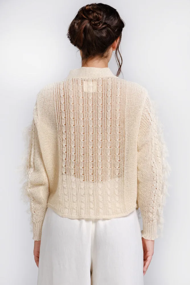 Blouse in hemp yarn