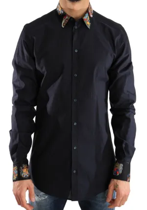 Blue Cotton GOLD Slim Fit Shirt