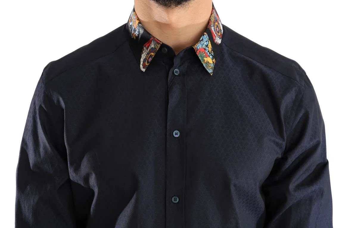 Blue Cotton GOLD Slim Fit Shirt