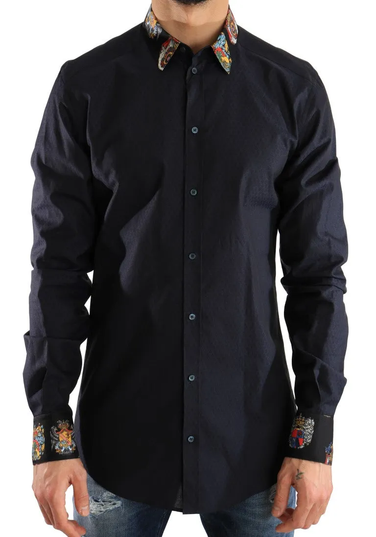 Blue Cotton GOLD Slim Fit Shirt