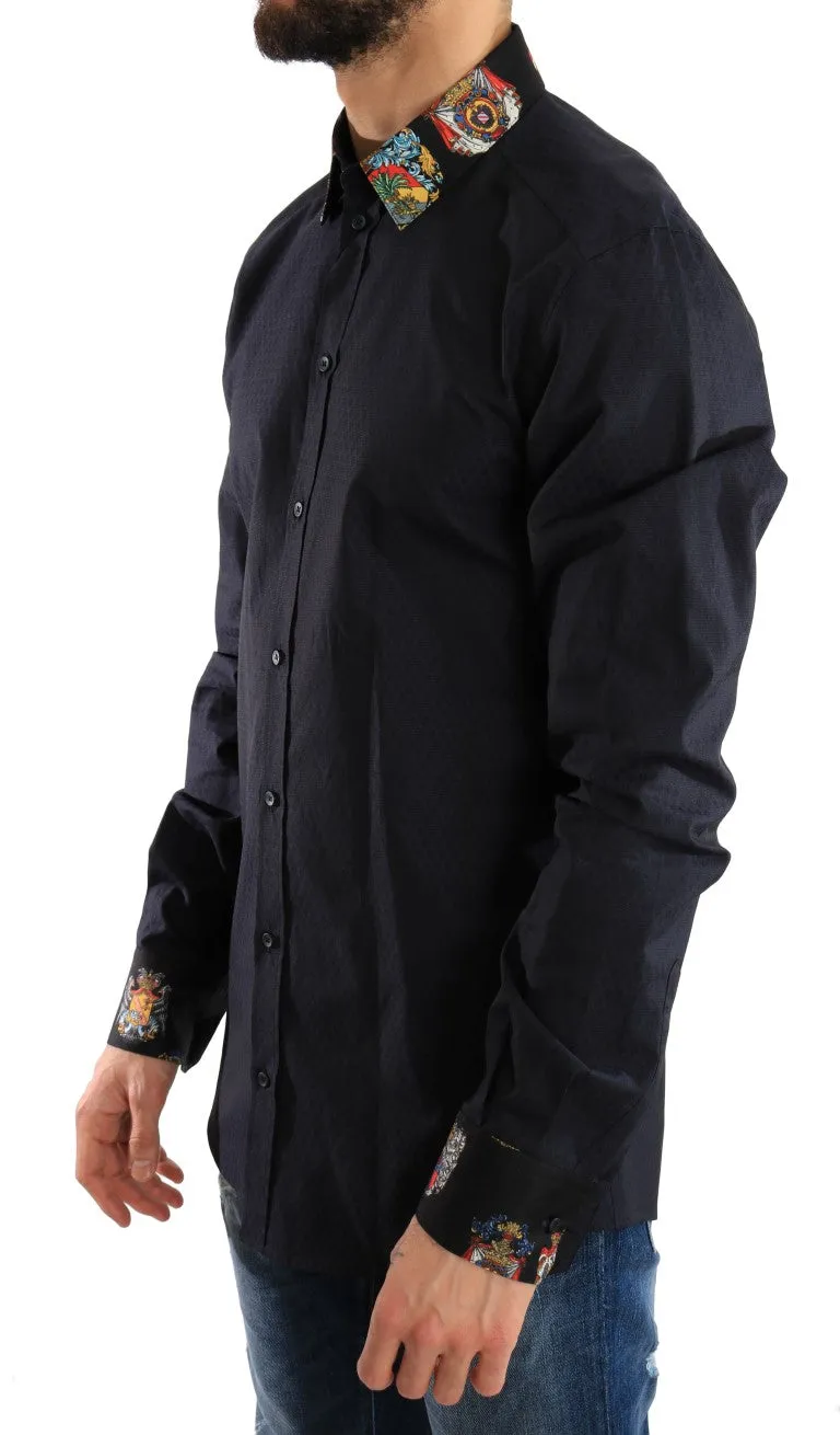Blue Cotton GOLD Slim Fit Shirt