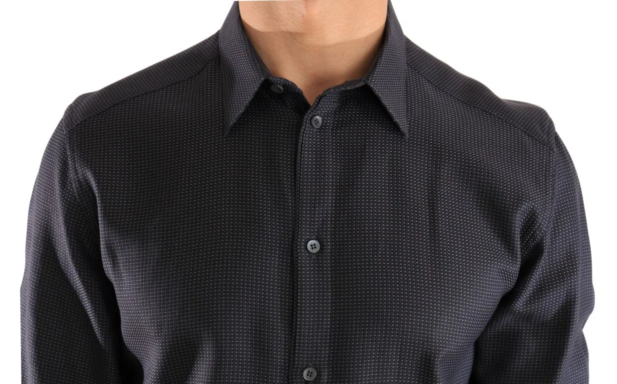 Blue Dress GOLD Slim Fit Cotton Shirt