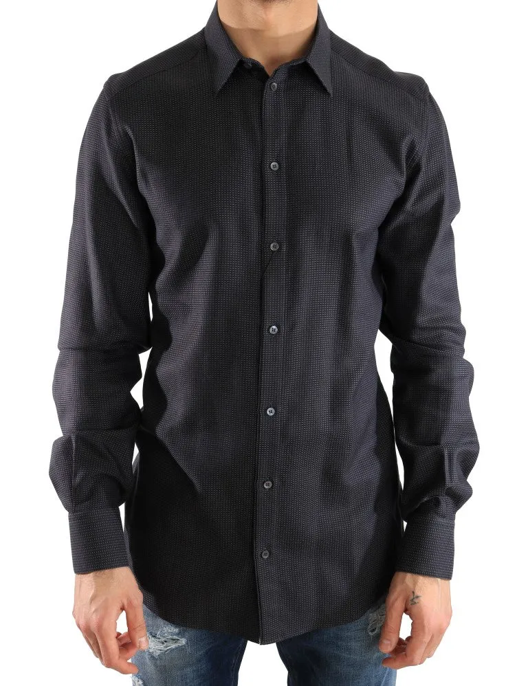 Blue Dress GOLD Slim Fit Cotton Shirt