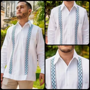 Blue Strips Guayabera - Linen Guayabera