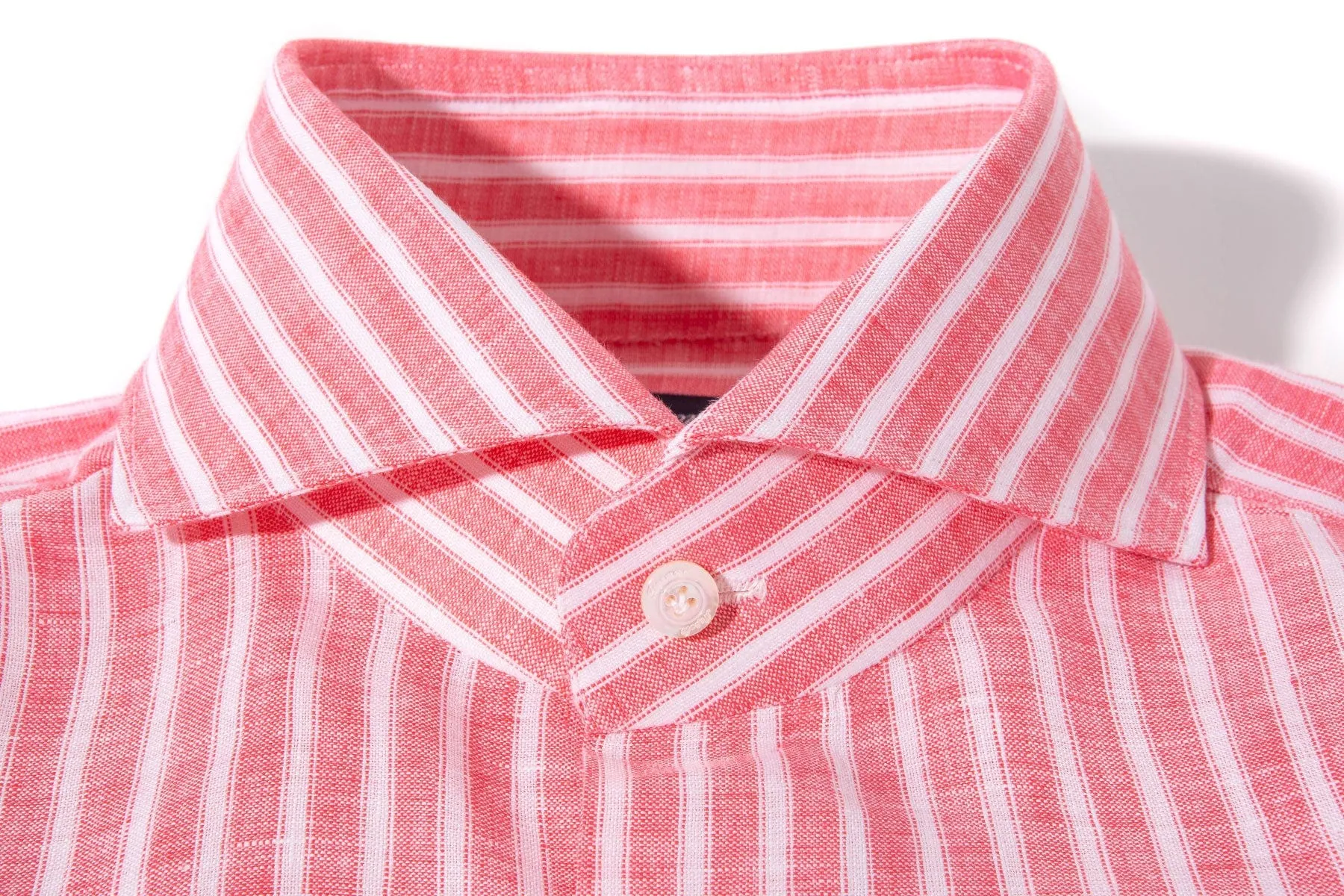 Bonobo Linen Washed Bengal Stripe In Red