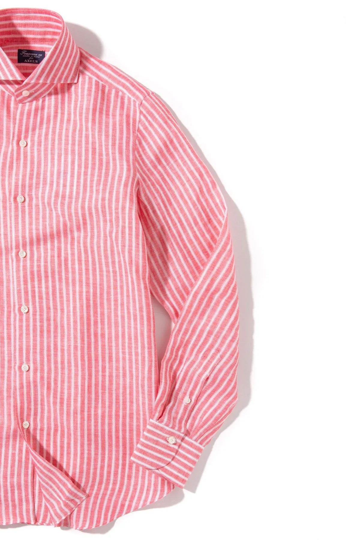 Bonobo Linen Washed Bengal Stripe In Red