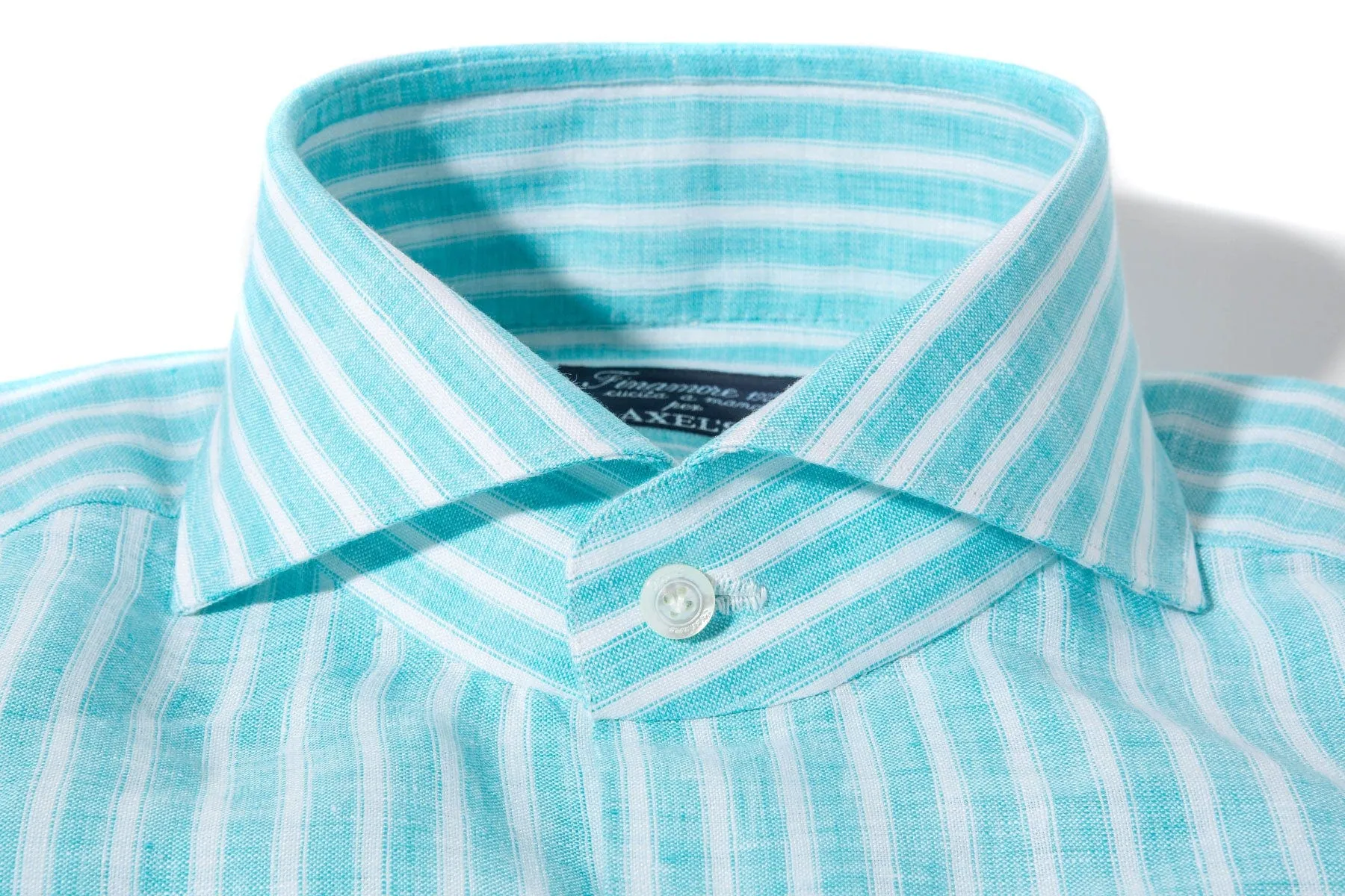Bonobo Linen Washed Bengal Stripe In Turquoise