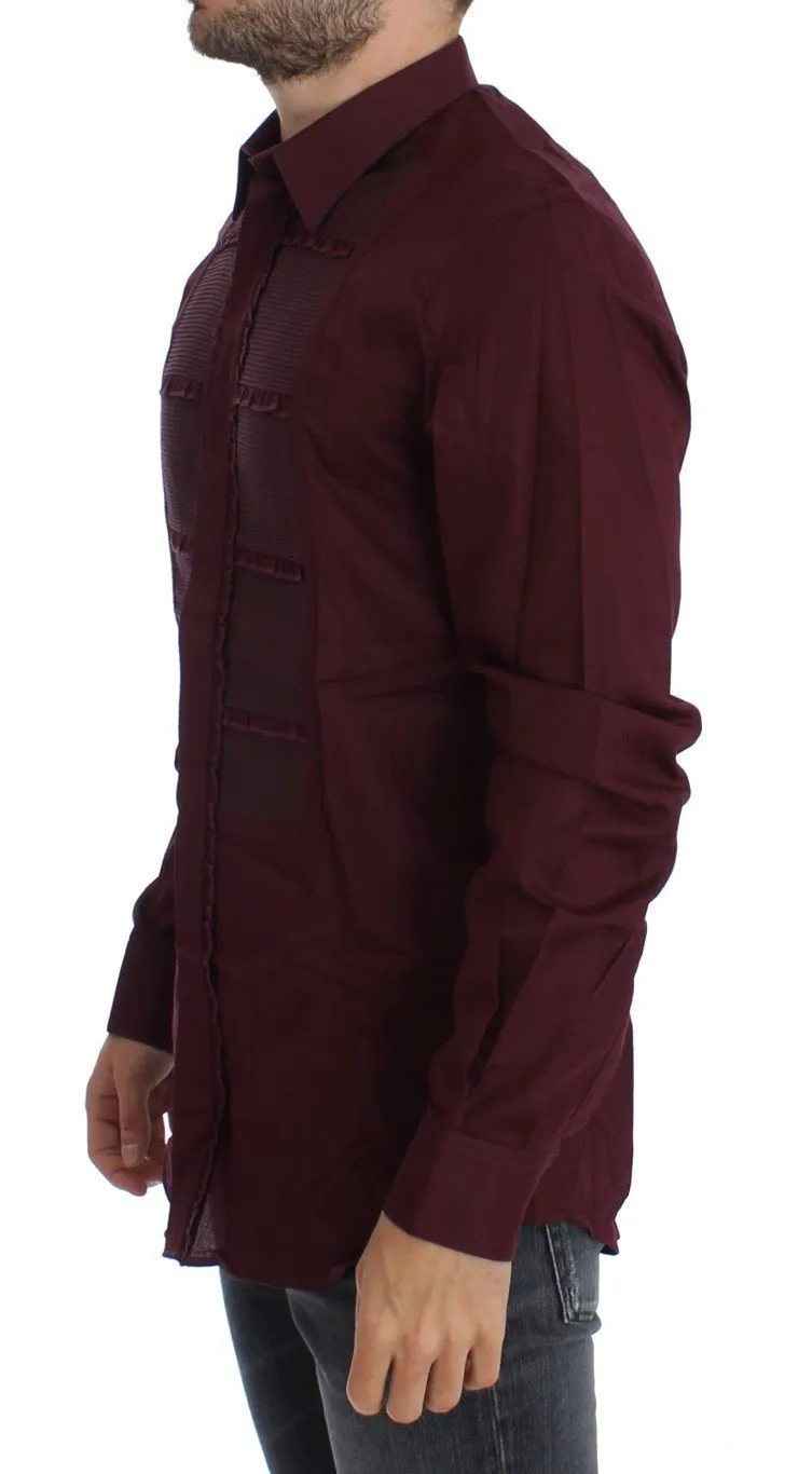 Bordeaux Torero GOLD Slim Fit Dress Shirt