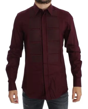 Bordeaux Torero GOLD Slim Fit Dress Shirt