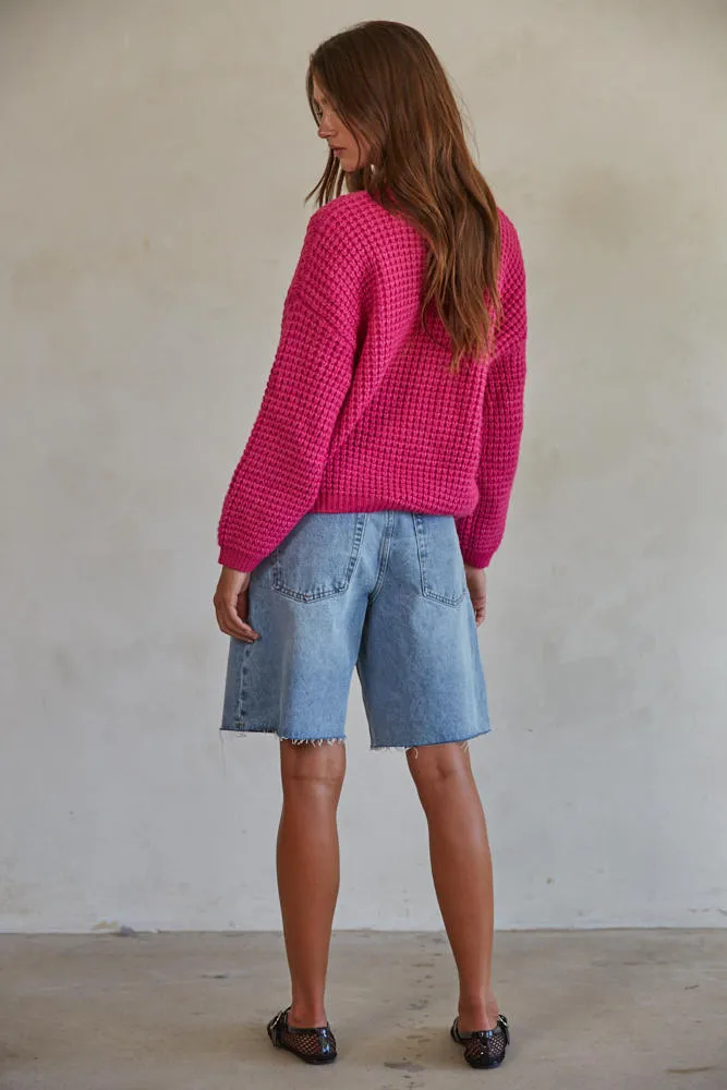Boston Waffle Knit Pullover