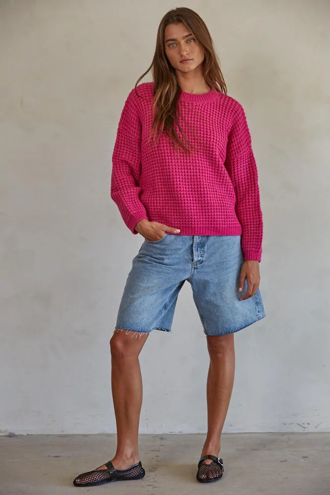 Boston Waffle Knit Pullover
