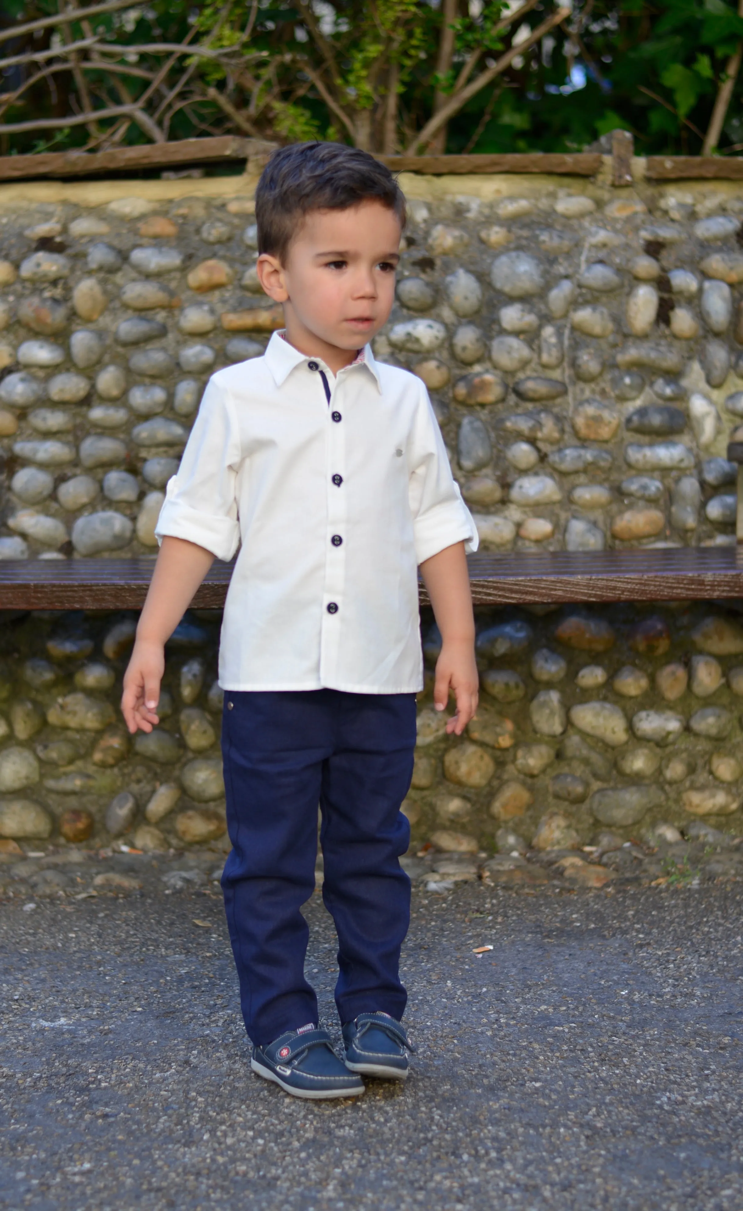 Boys Set White Shirt and Trousers