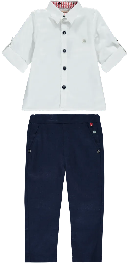 Boys Set White Shirt and Trousers