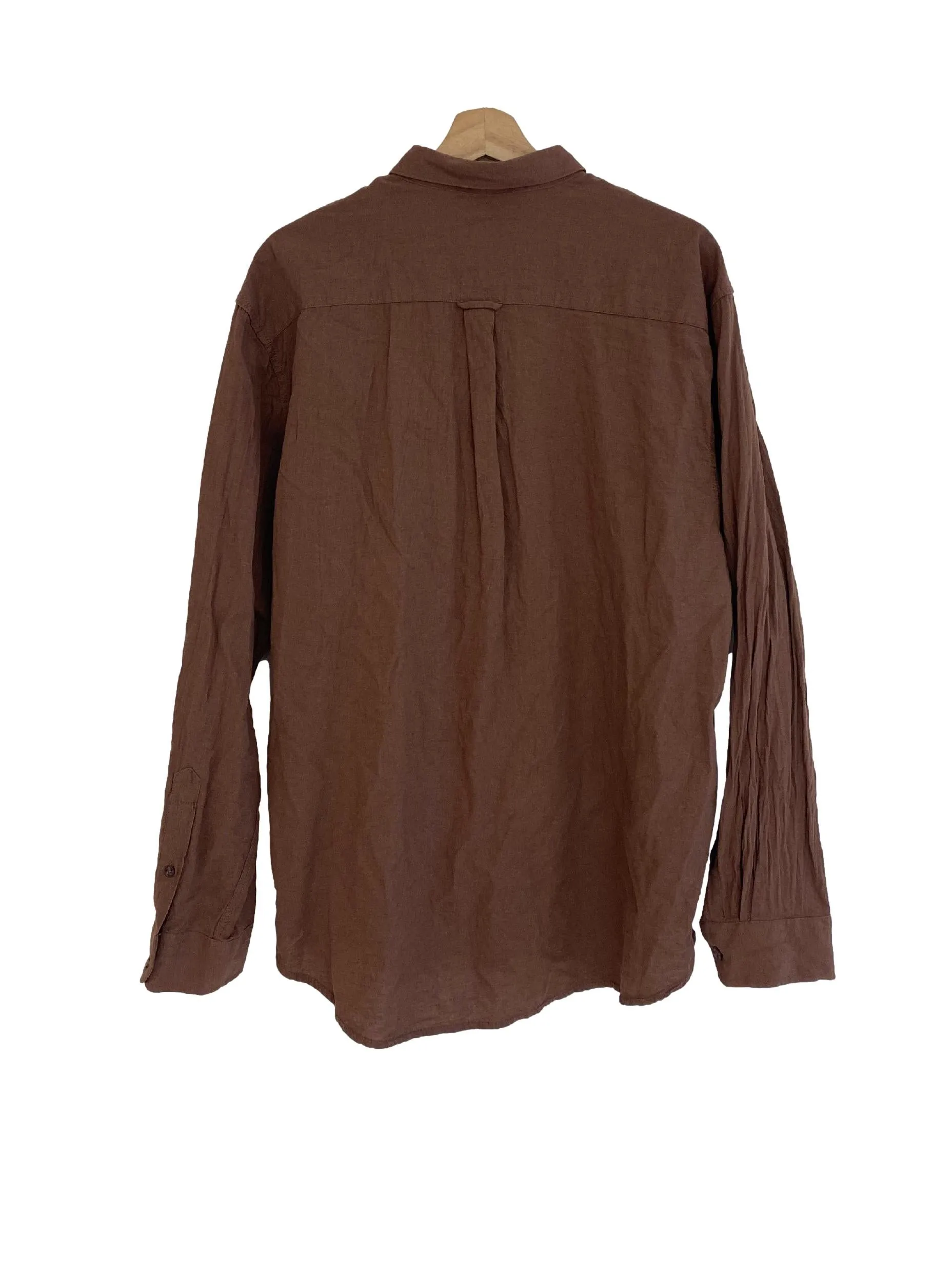Brown Button Down Shirt