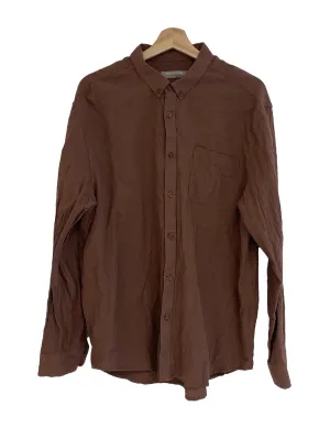 Brown Button Down Shirt