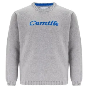 Camden Personalised Cashmere Baby Sweater - London Grey & Navy