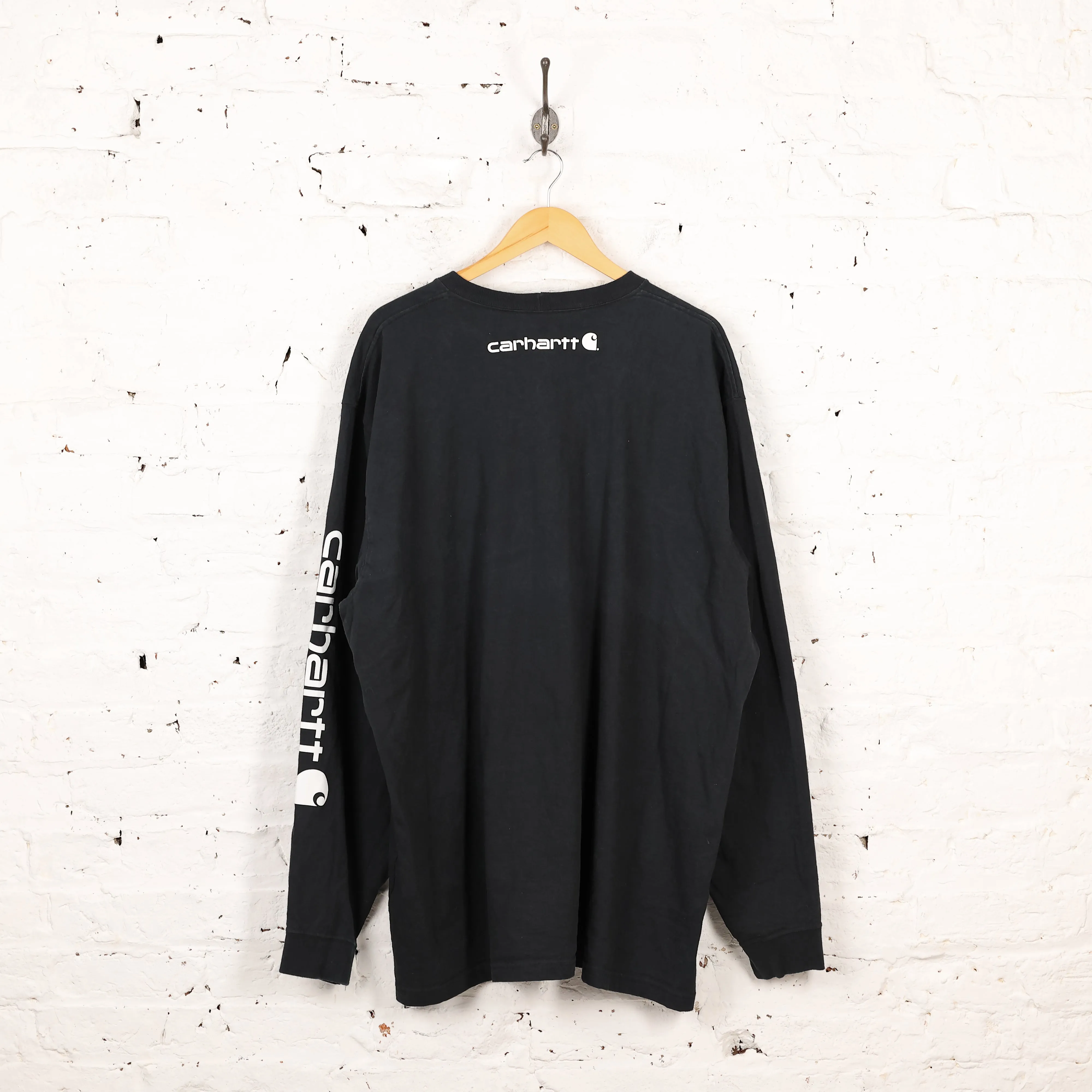 Carhartt Long Sleeve T Shirt - Black - XXXL