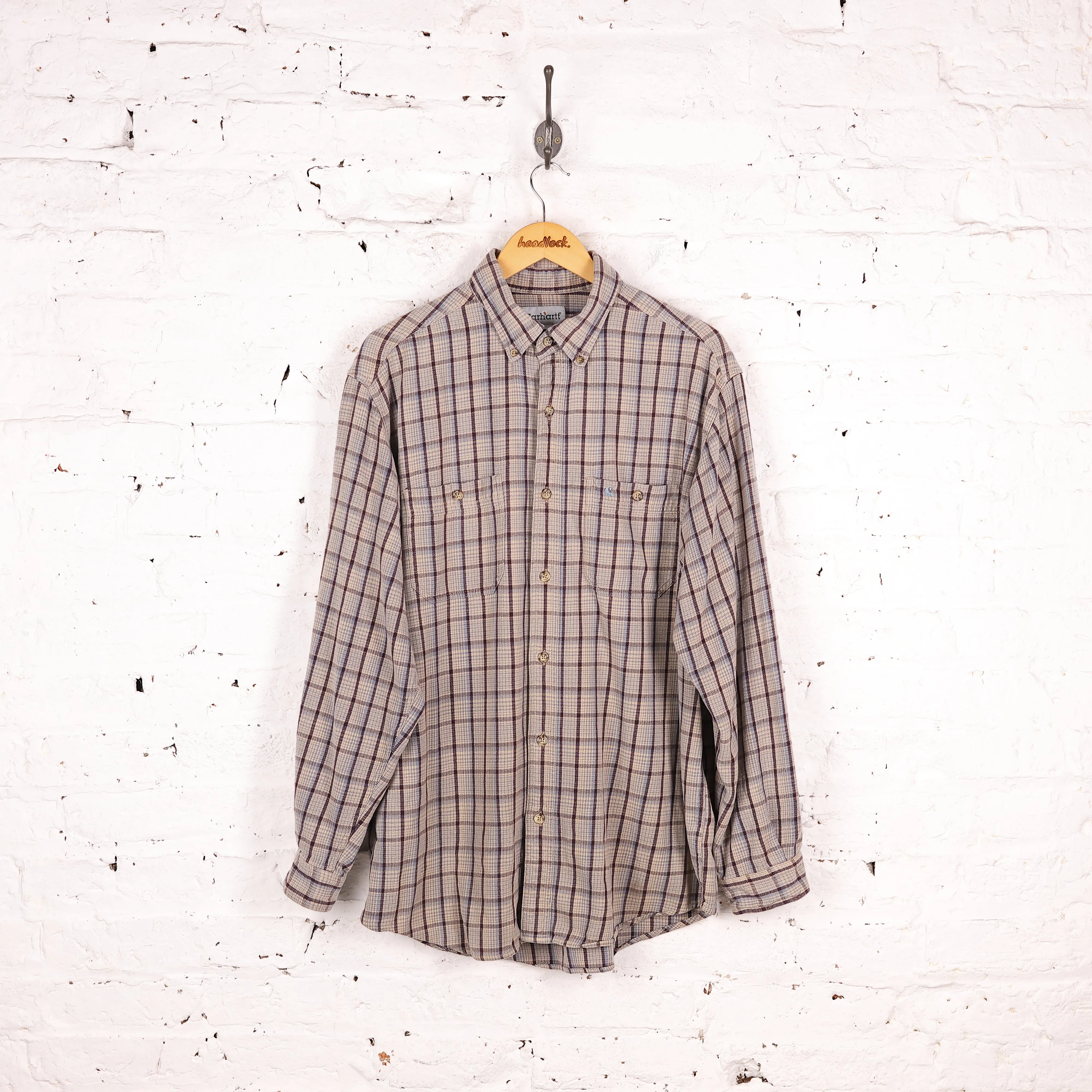 Carhartt Plaid Check Shirt - Grey - L