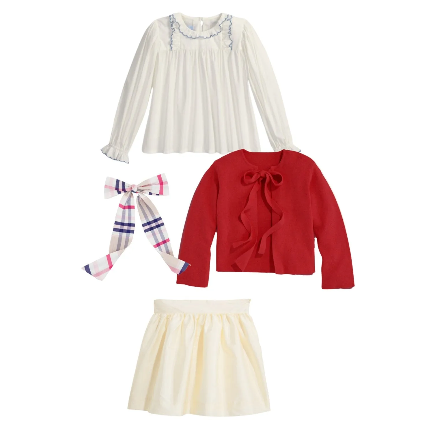 Cashmere Blend Tie Front Cardigan -- Scarlet O'Hara