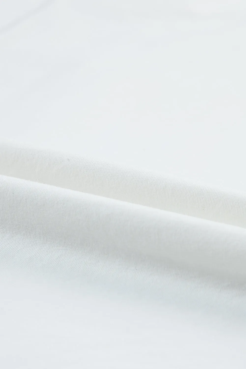 Chenille Patched Crew Neck T Shirt