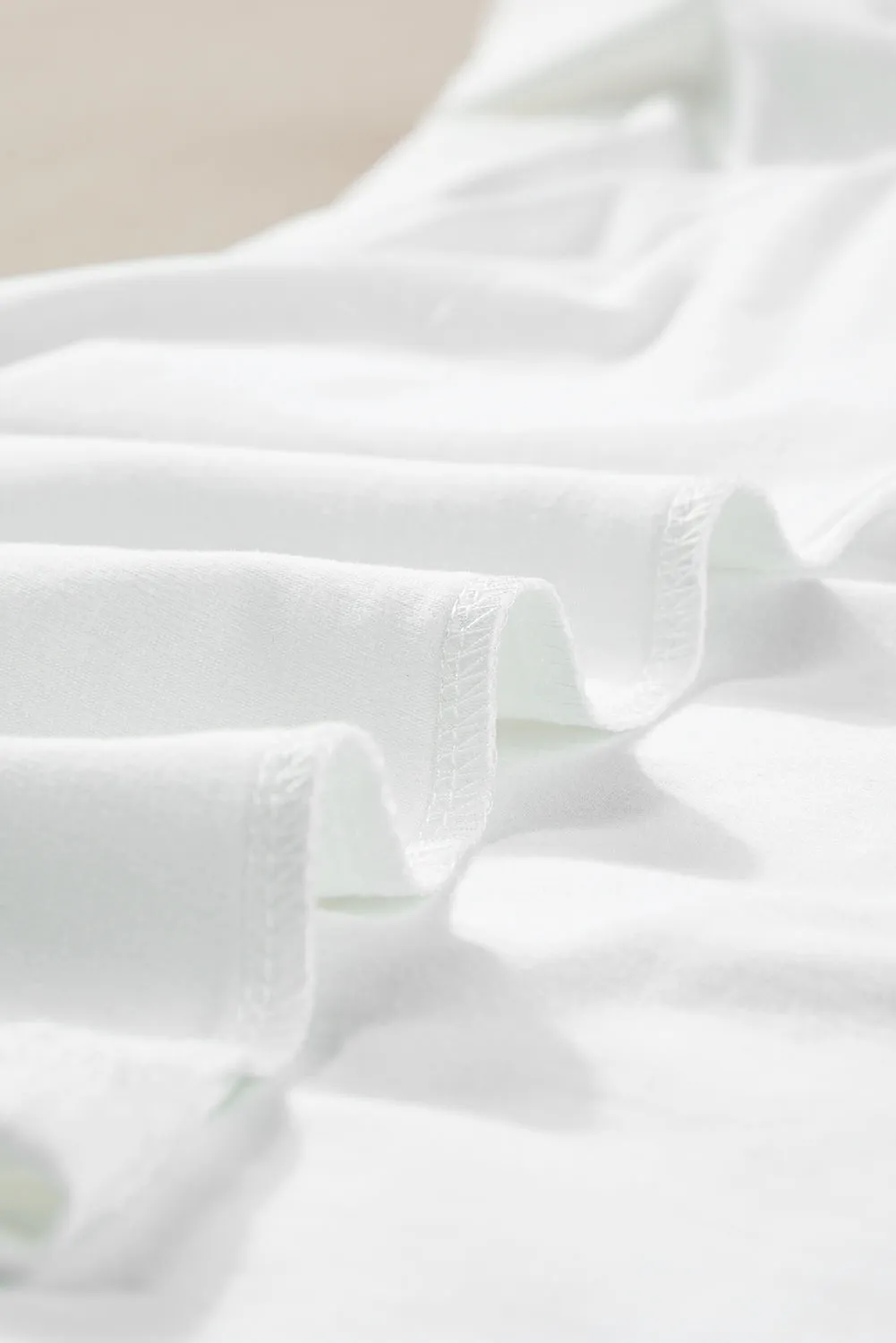 Chenille Patched Crew Neck T Shirt