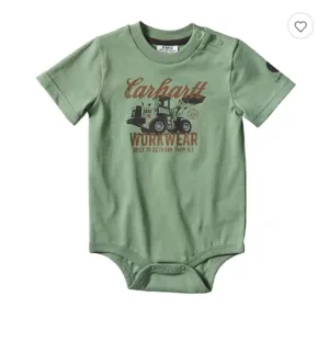 CLCA6160-12 M-ShGreen Bodyshirt Carhartt Workwear Logo