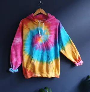 Colorful Rainbow Tie-Dye Hoodie
