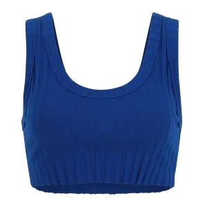 Cotton Citizen Capri Crop Tank 'Cobalt Blue'