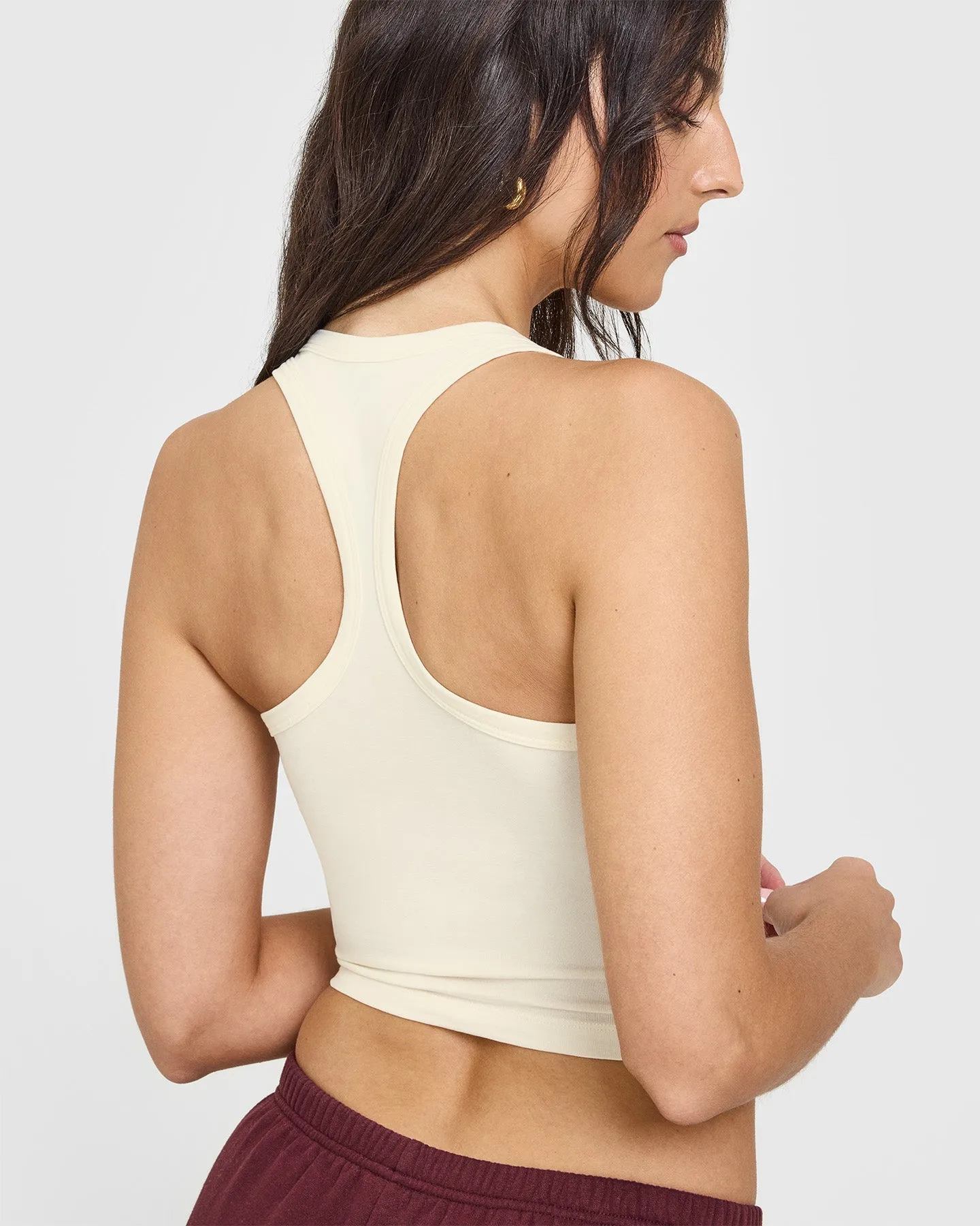 Cotton Icon Mid Vest | Off White