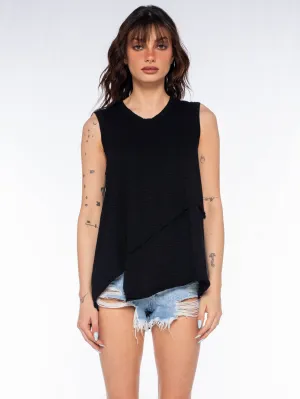 Crossover Hem Shell