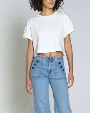 Cuff Tee in STONE BLACK | ASKK NY
