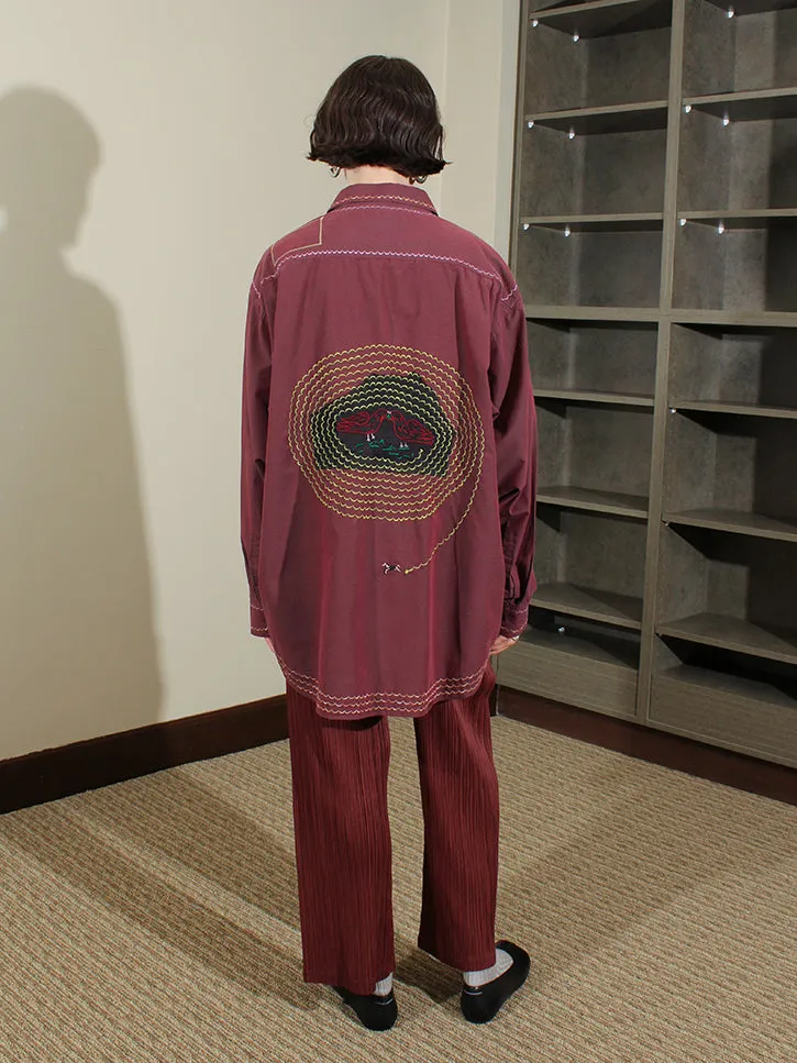 Cute Tender Memory The Birds and the Bees Button Up